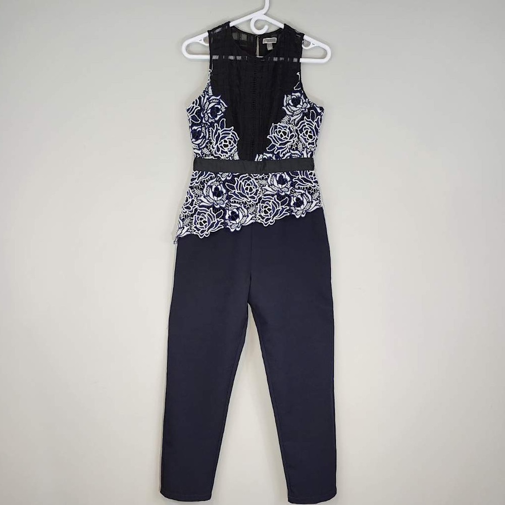 REVOLVE Chelsea28 Lace Bodice Mixed Media Jumpsuit - Picture 2 of 10